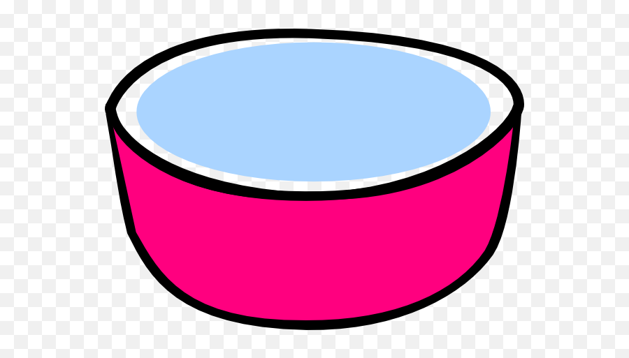 Bowl Clipart Pink Bowl Pink - Water Bowl Clipart Png Emoji,Bowl Clipart