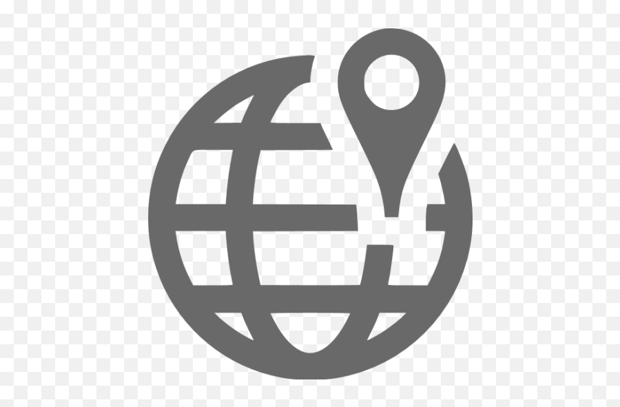 Dim Gray Worldwide Location Icon - Free Dim Gray Map Icons Navy Blue Location Icon Png Emoji,Location Logo
