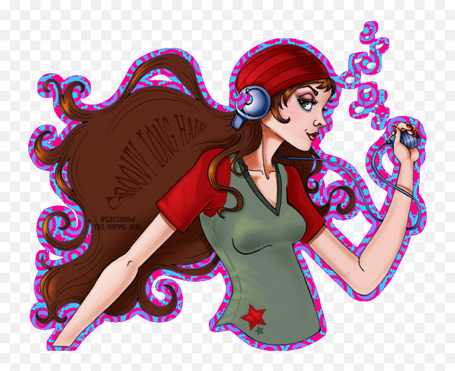 Hippie Clipart Hippie Woman Hippie - Fictional Character Emoji,Lunapic Transparent