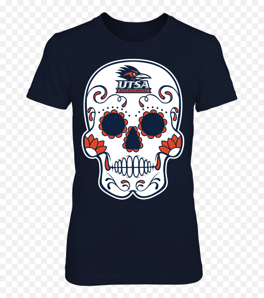 Sugar Skull - Utsa Roadrunners Tshirt Utsa Roadrunners Short Sleeve Emoji,Utsa Logo