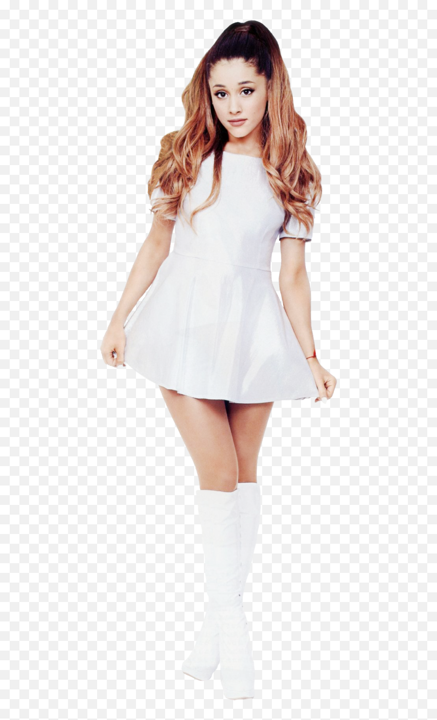 Download Hd Ariana Grande Pngs - Ariana Grande Standing Up White Background Emoji,Ariana Grande Png