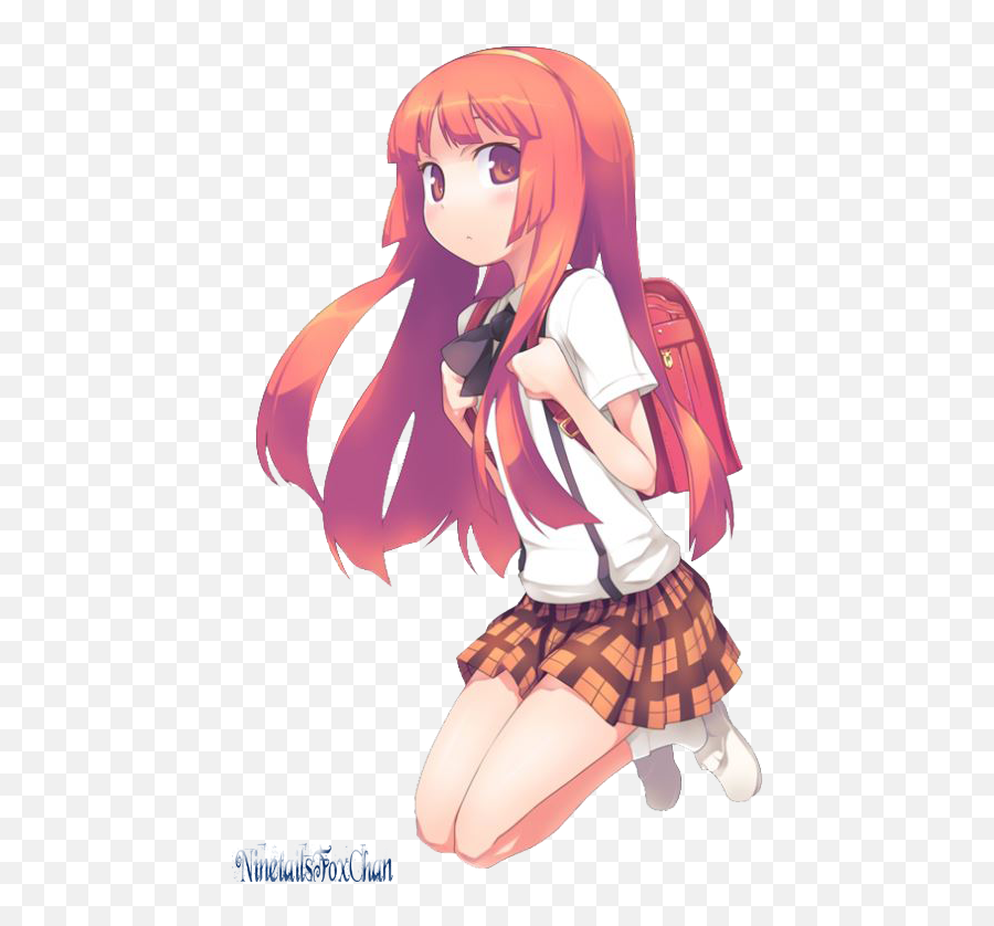 School Anime Girl Transparent - Drawing Anime On School Emoji,Anime Girl Transparent Background