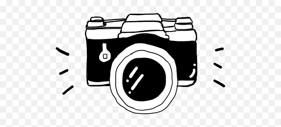 Camera Cartoon Black And White - Black Camera Soda Suta Png Camera Cartoon Emoji,Camera Clipart Black And White