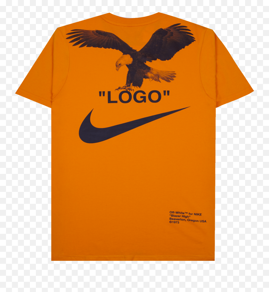 Nike X Off White T Shirt Black 7f8852 - Nike X Off White T Shirt Orange Emoji,Off-white Logo