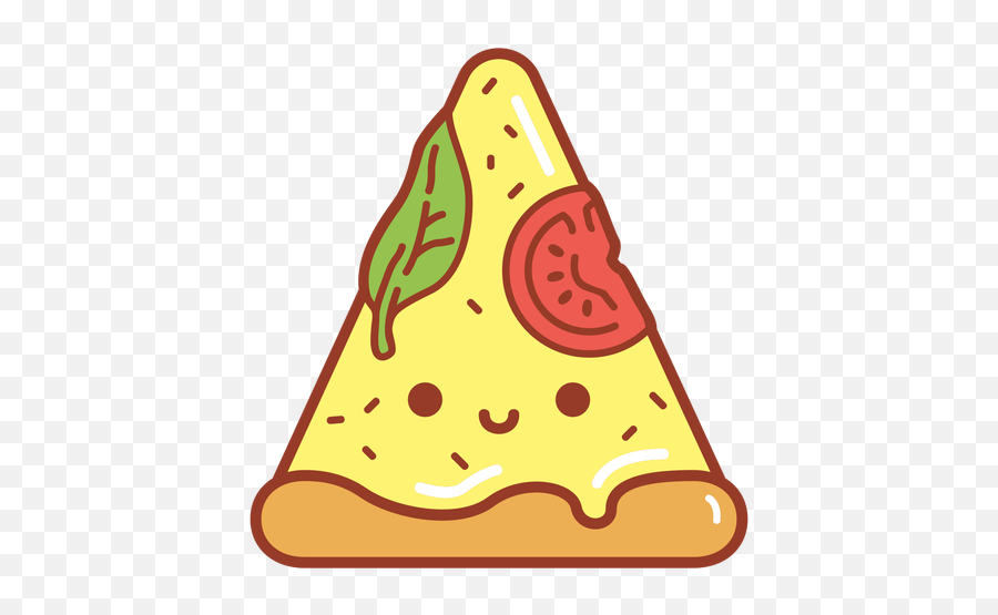Happy Pizza Slice Cartoon - Pizza Desenho Emoji,Pizza Slice Transparent