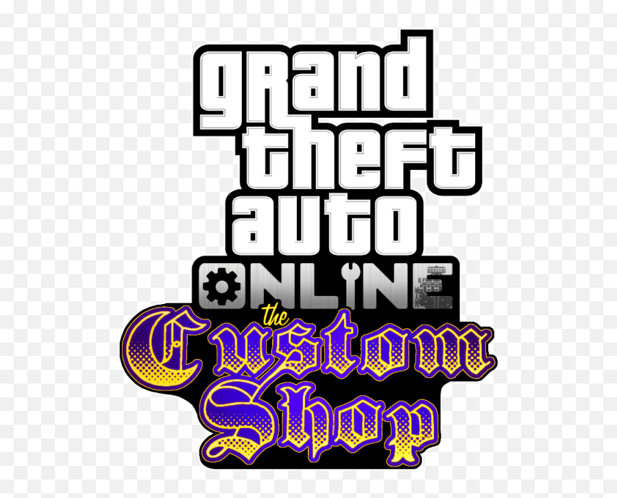 Gta Online Concept Dlc The Custom Shop Grand Theft Auto V - Gta Online Emoji,Gta5 Logo