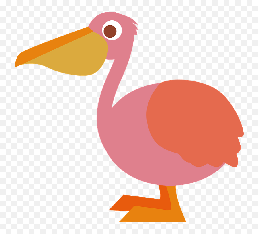 Pelican Clipart - Pink Pelican Clipart Emoji,Pelican Clipart