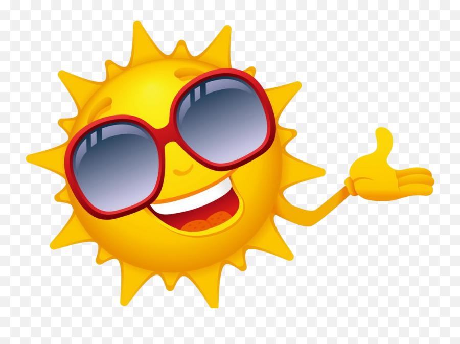 Cartoon Drawing Clip Art - Sun Sunglasses Png Download Emoji,Sun Clipart Transparent