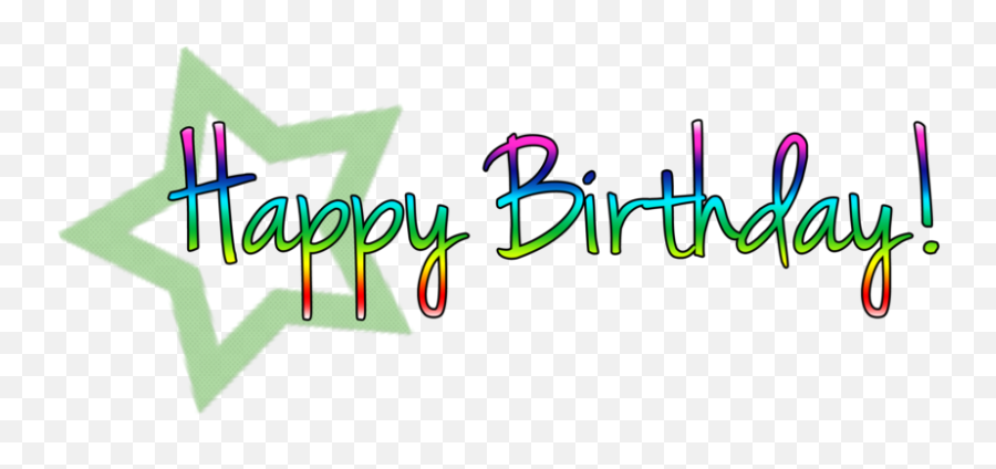 Green Clipart Happy Birthday Green Happy Birthday - Png Format Happy Bday Png Text Emoji,Happy Birthday Clipart