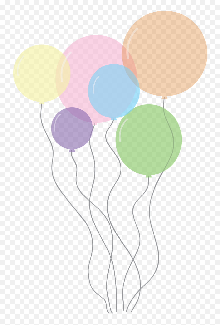 Artfree Pictures - Transparent Background Pastel Balloons Emoji,Balloons Clipart Transparent Background