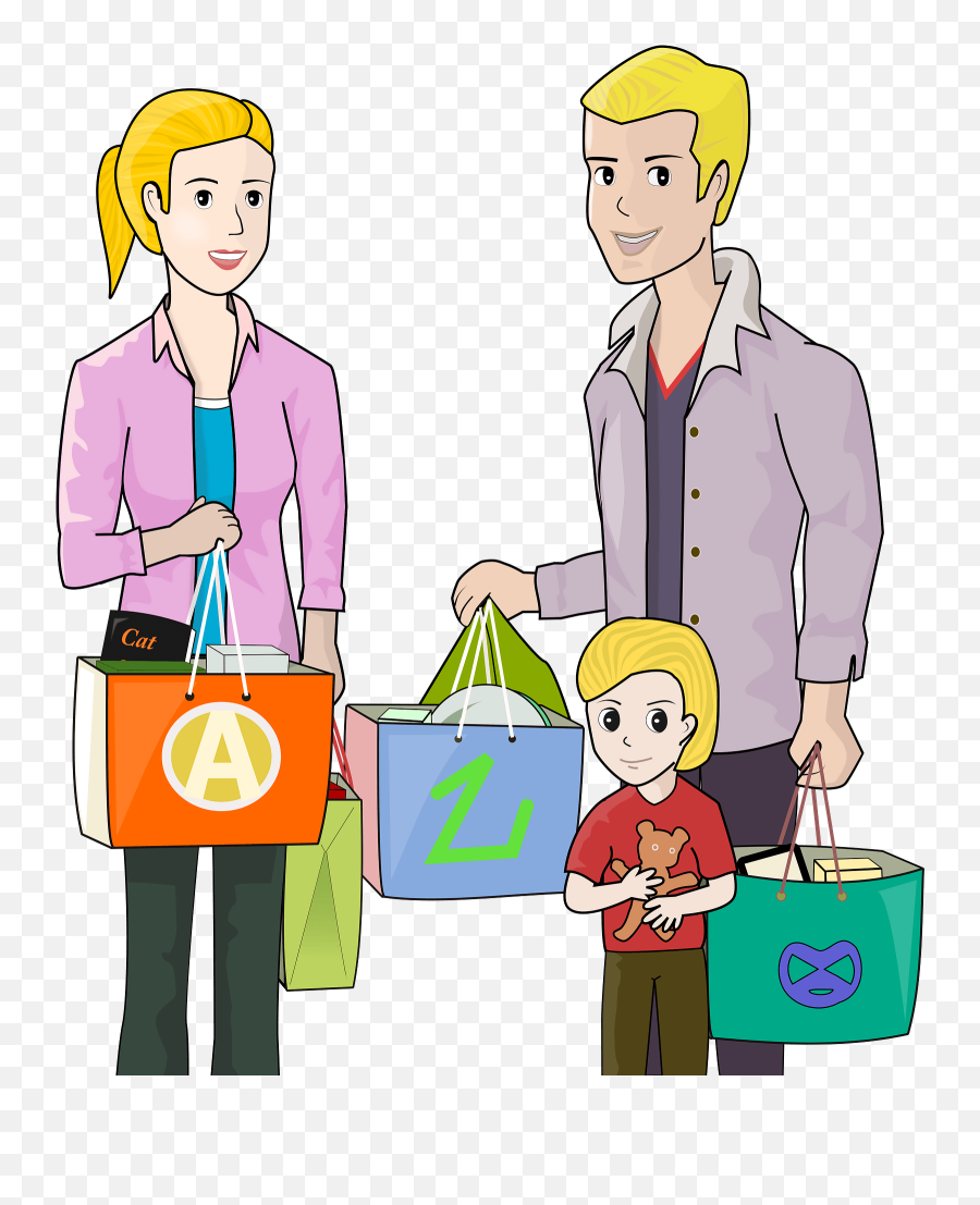 Family Shopping Clipart Free Download Transparent Png Emoji,Buying Clipart
