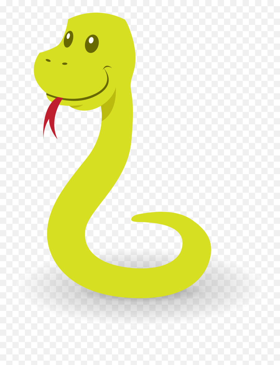 Snake Cartoon Illustration - Snake Green Cartoon Emoji,Cute Snake Clipart