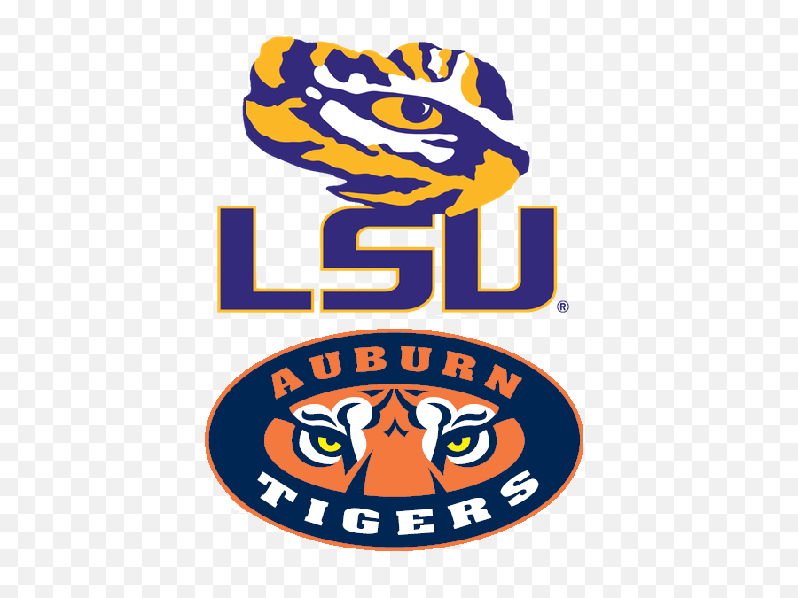 Lsu Vs Auburn - Tigers Lsu Logo Transparent Emoji,Lsu Logo