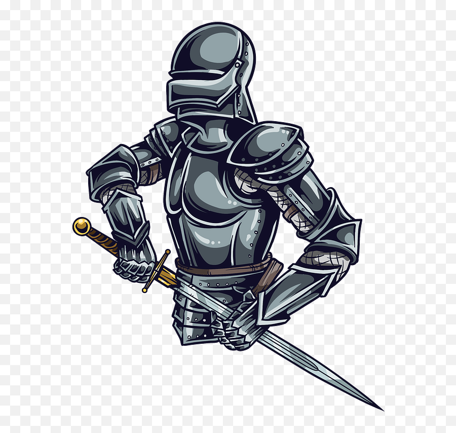 Knight In Armor Clipart Free Download Transparent Png - Medieval Knight And Sword Emoji,Knight Clipart