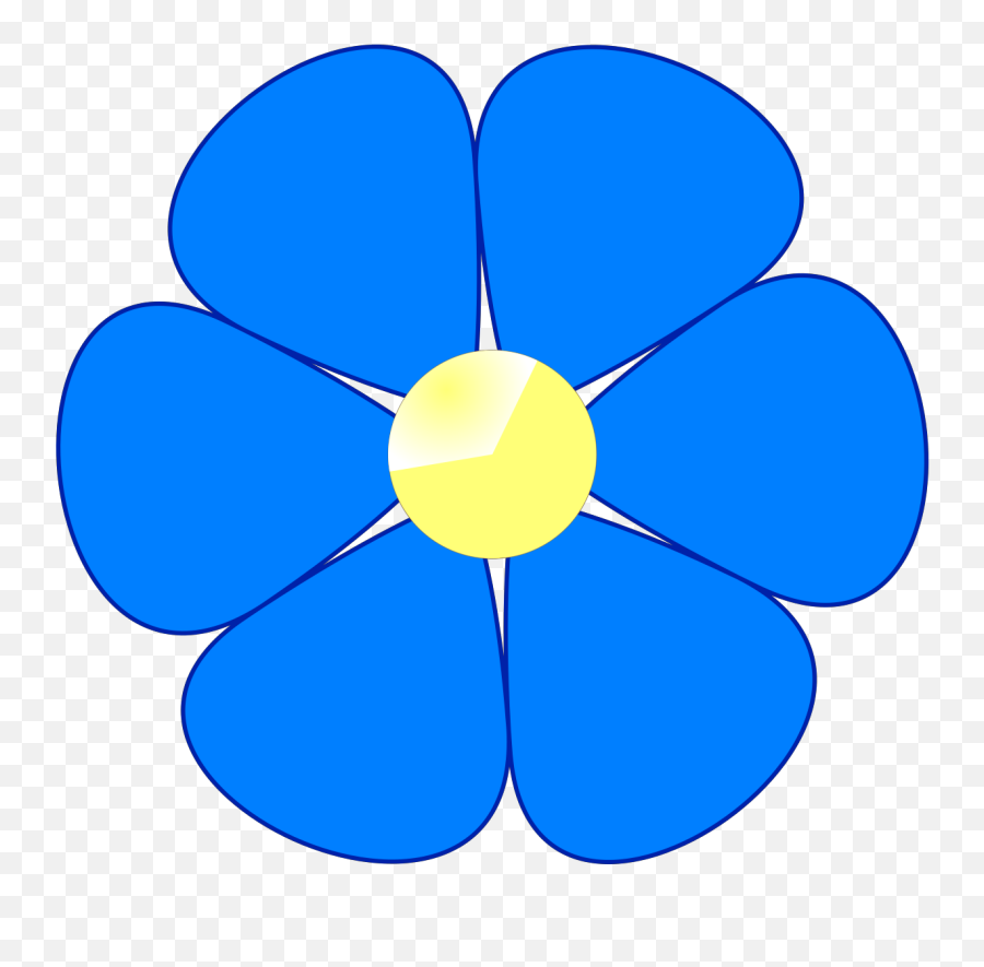 Free Small Flower Clipart Download - Flower Blue Clip Art Emoji,Flower Clipart