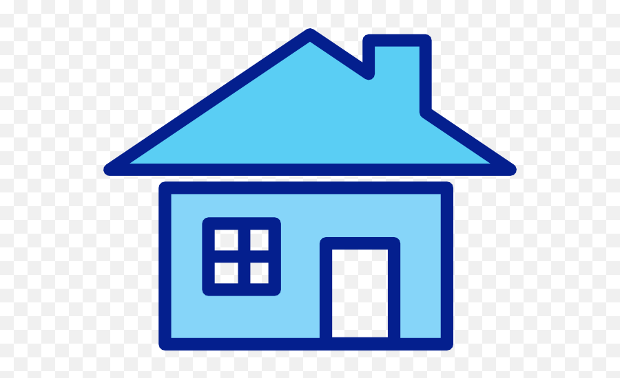 Clipart For House - Clip Art Blue House Emoji,Home Clipart