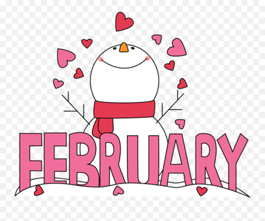 Cute Clipart - February Clip Art Emoji,February Clipart