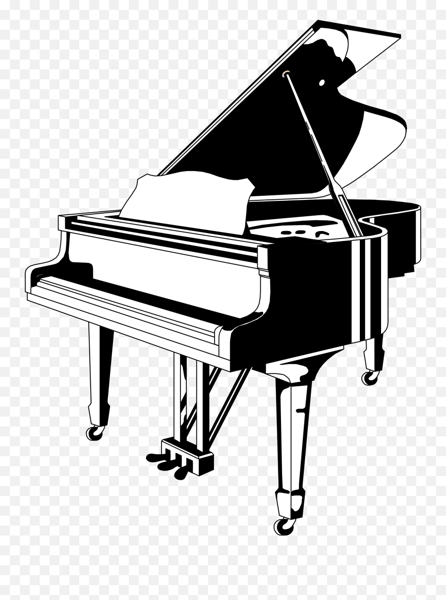 Piano Clip Art Pictures Free Clipart - Clip Art Piano Black And White Emoji,Piano Clipart
