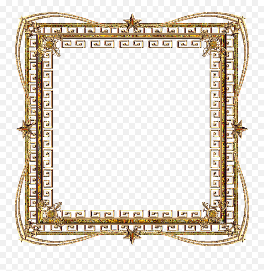 Gold Transparent Frame Square - Picture Frame Emoji,Transparent Picture Frame