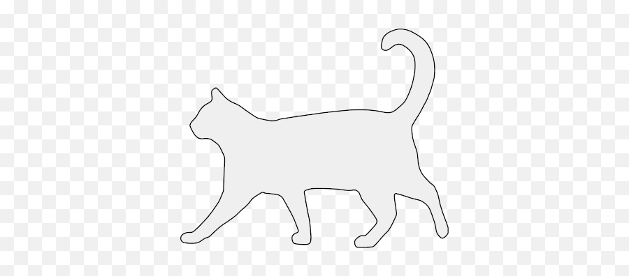 Free Cat Walking Cat Kitten Silhouette Pattern Scroll - Silhouette White Cat Png Emoji,Cat Silhouette Clipart