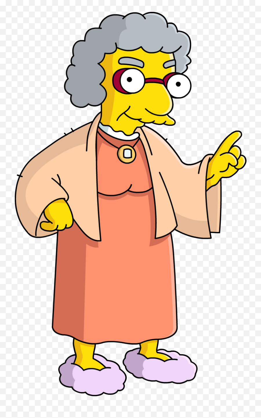 Grandma Van Houten - Simpsons Grandma Van Houten Emoji,Grandma Png