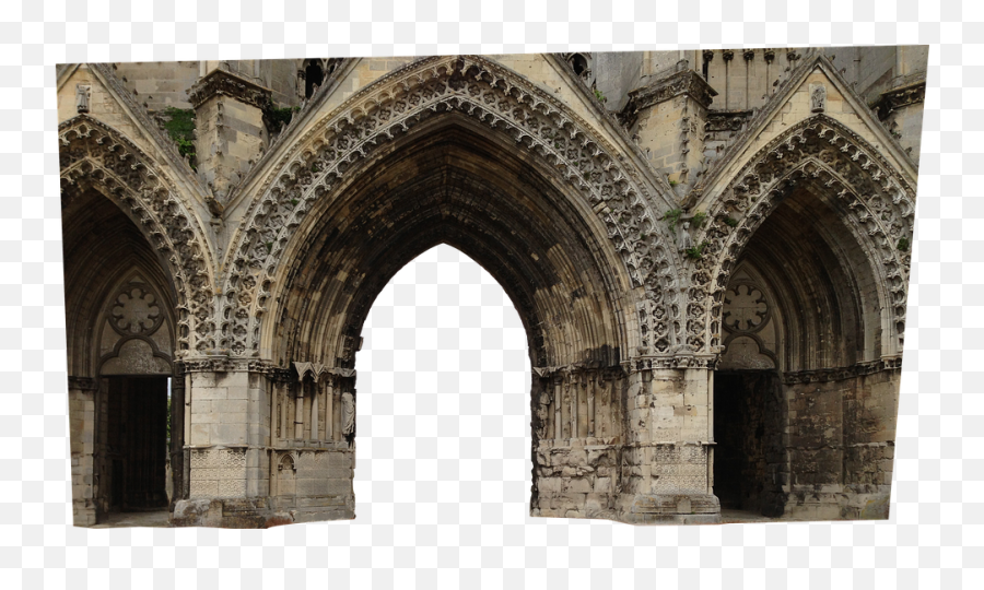 Portal Gothic Architecture Church Building - Abbey Of St Abbey Of Jean Des Vignes Emoji,Gothic Border Png