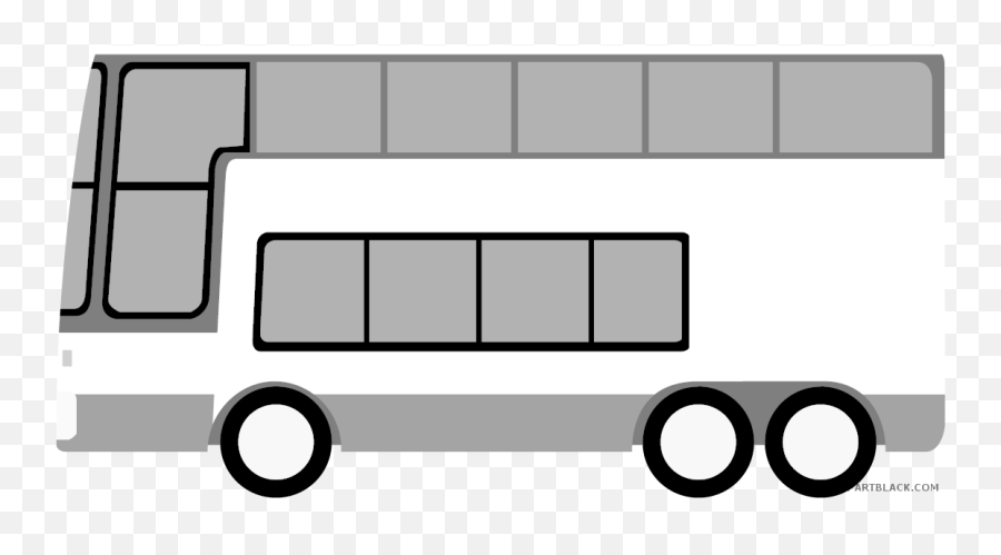 Bus Transportation Free Black White Clipart Images - Png Commercial Vehicle Emoji,Bus Clipart Black And White