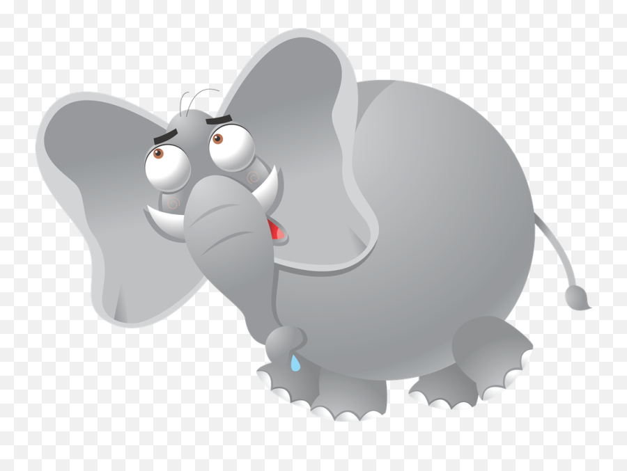 Elephant Free To Use Clipart - Funny Elephant Png Cartoon Emoji,Elephant Png