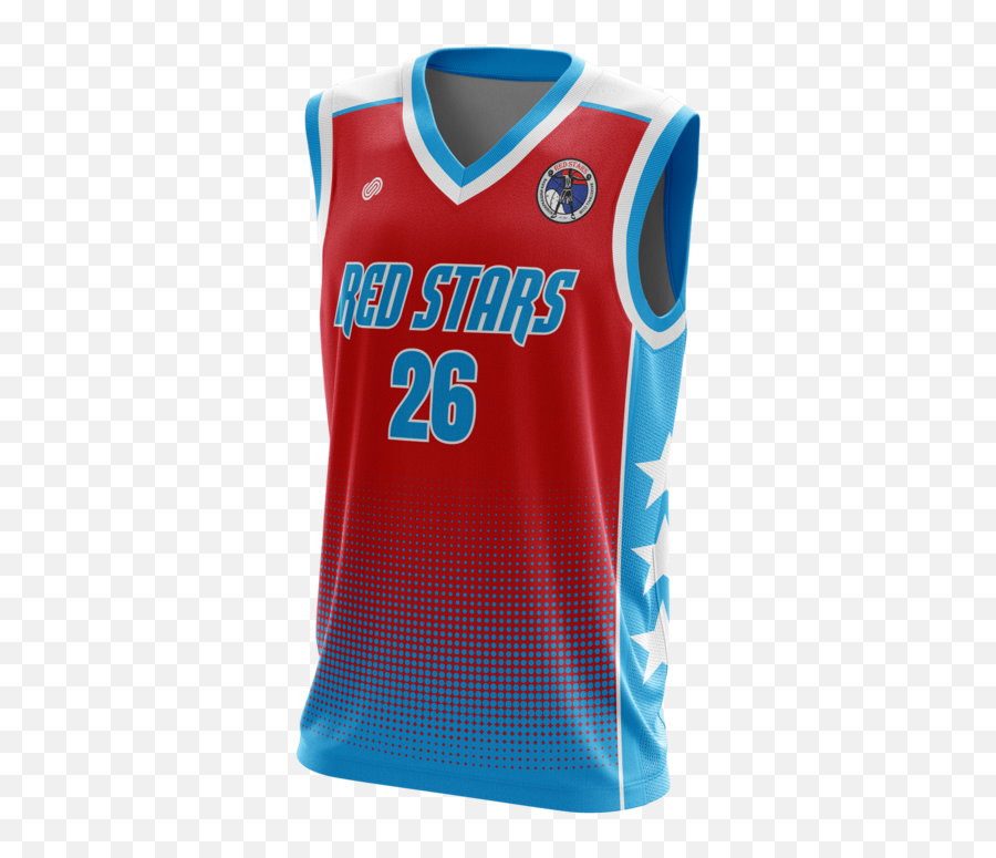 Red Stars Basketball Jersey - Basketball Uniform Full Size Emoji,Red Stars Png