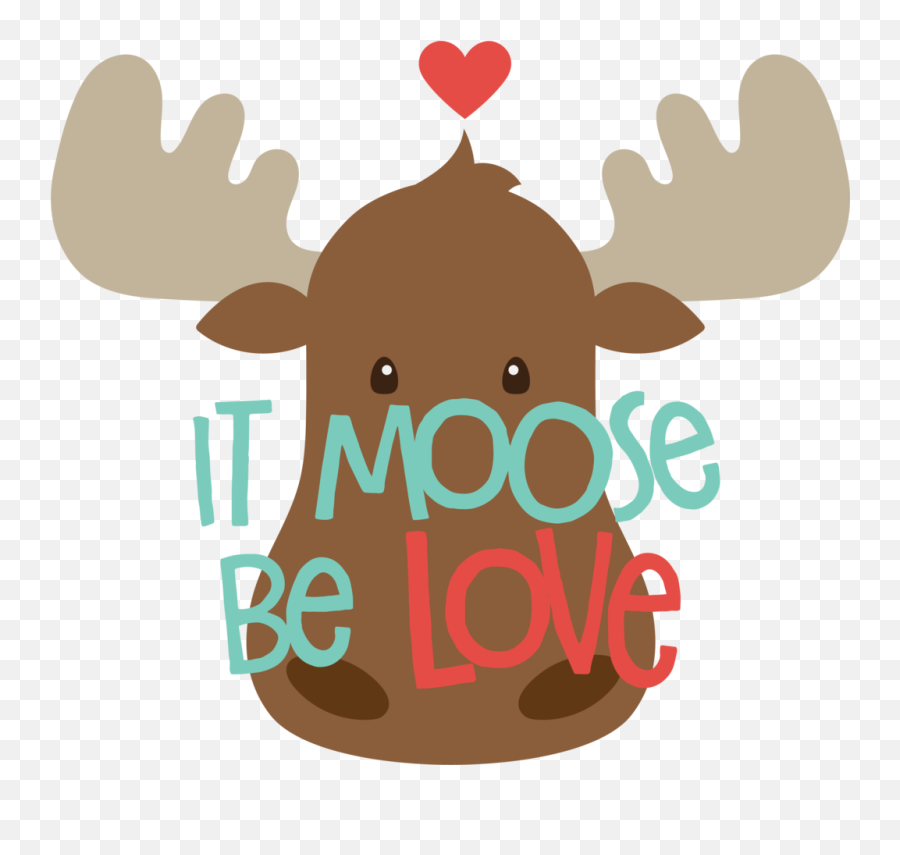 Library Of Thanksgiving Moose Image - Moose Be Love Clipart Emoji,Moose Clipart