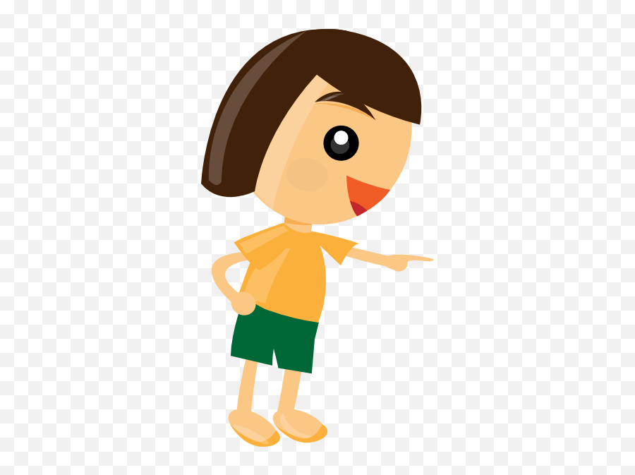 Pointing There Girl Clip Art At Clker Emoji,Pointing Clipart
