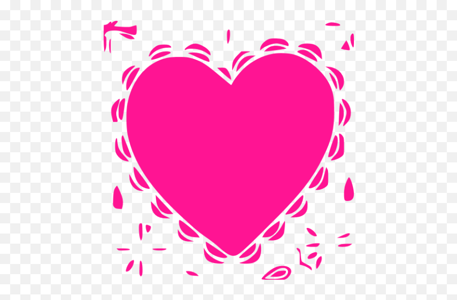 Deep Pink Heart 24 Icon - Free Deep Pink Heart Icons Emoji,Pink Heart Clipart