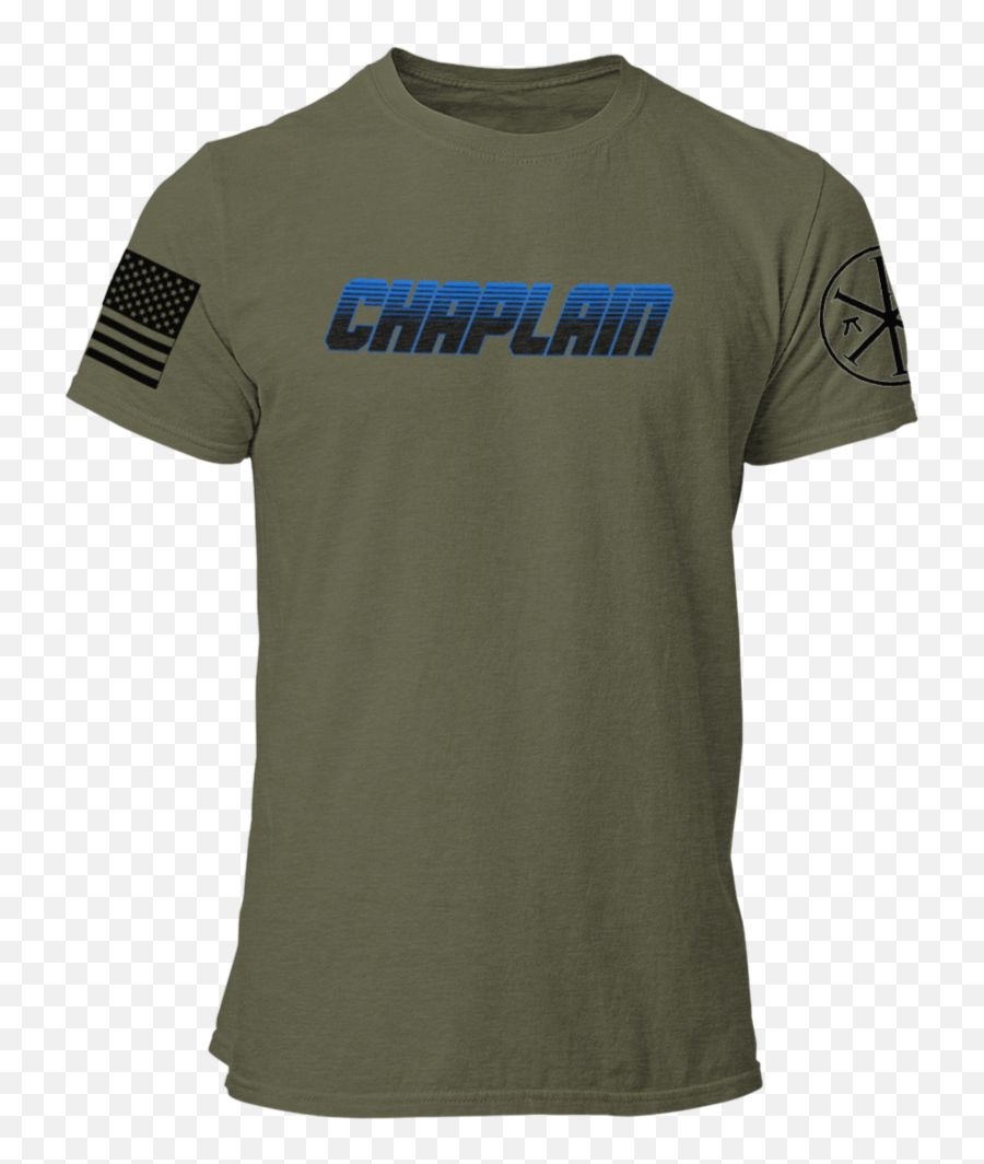 Police Chaplain T Shirt With Advancing Us Flag And Chi Rho Emoji,Chi Rho Png
