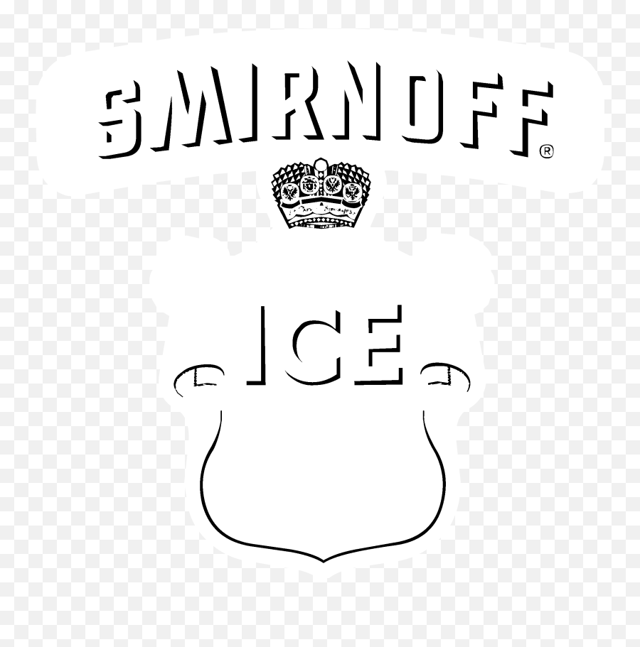Download Smirnoff Ice Logo Black And White - Illustration Language Emoji,Ice Logo