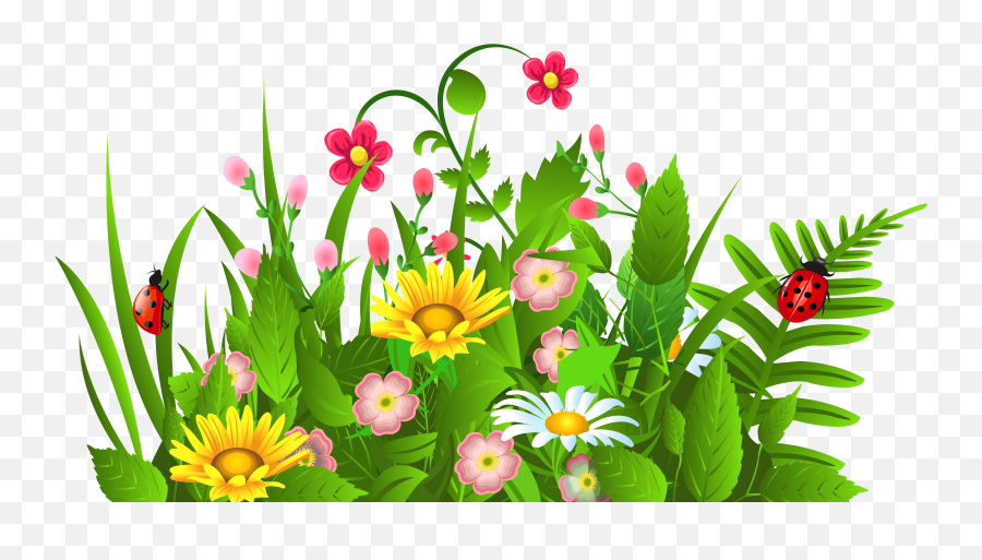 Library Of Free Spring Flower Vector - Flower Garden Clipart Emoji,Flower Clipart