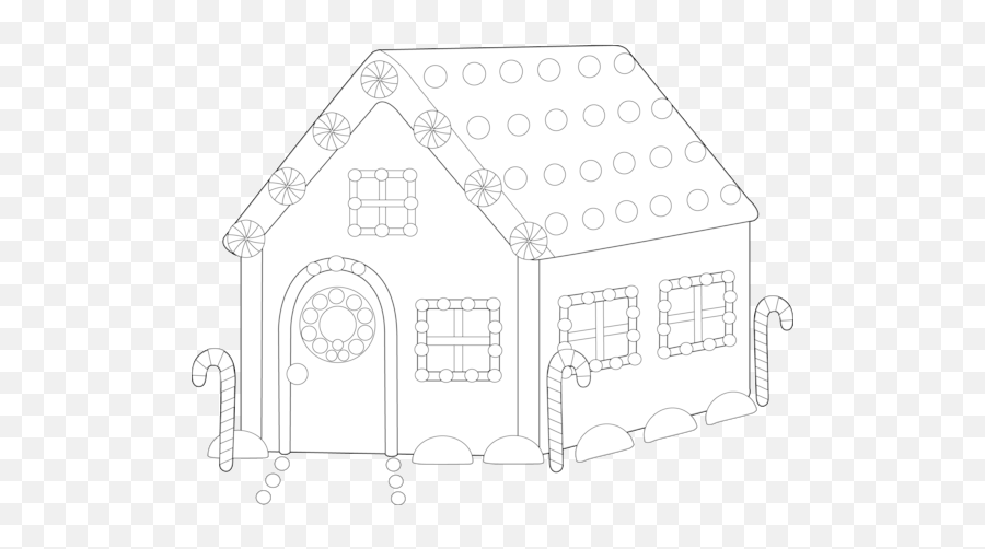 Gingerbread House - Dot Emoji,Gingerbread House Clipart