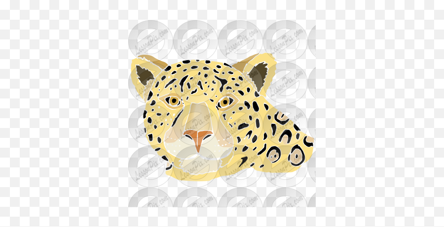 Jaguar Stencil For Classroom Therapy Use - Great Jaguar African Leopard Emoji,Jaguar Clipart