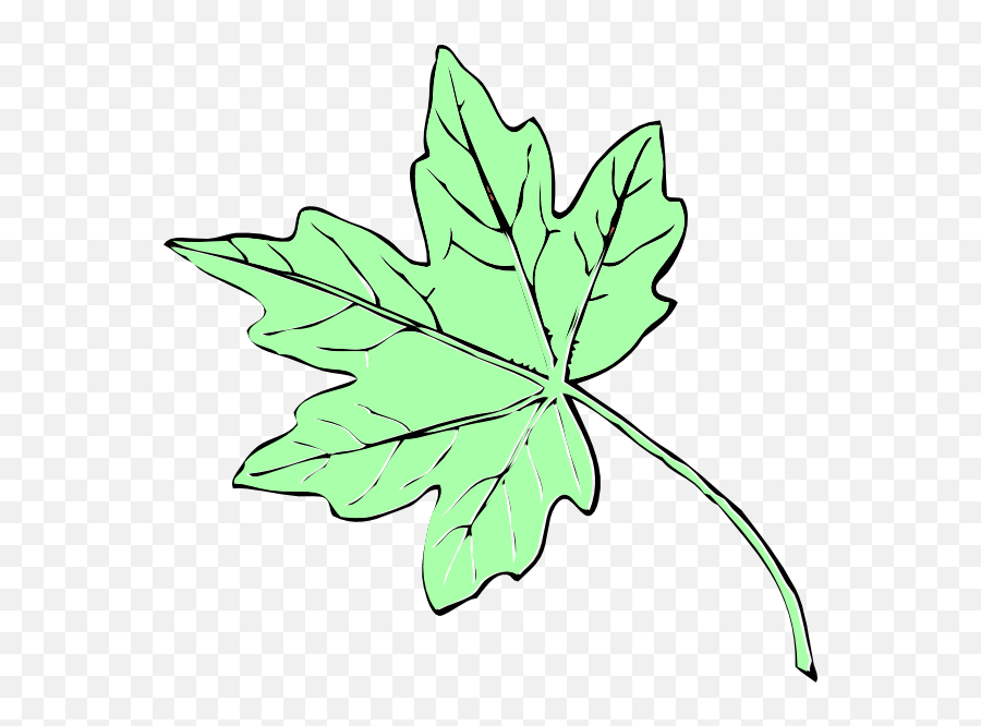 How To Set Use Light Green Maple Leaf Clipart - Clipart Images Of A Leave Emoji,Maple Leaf Clipart