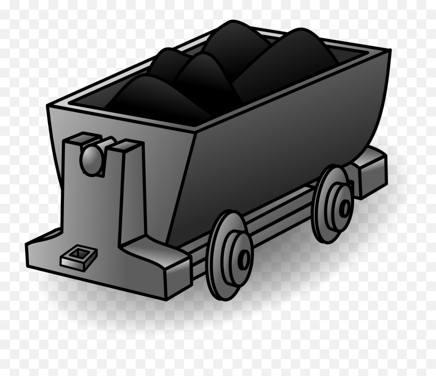 Wagon With Coal Clipart Free Image - Coal Clipart Transparent Background Emoji,Wagon Clipart