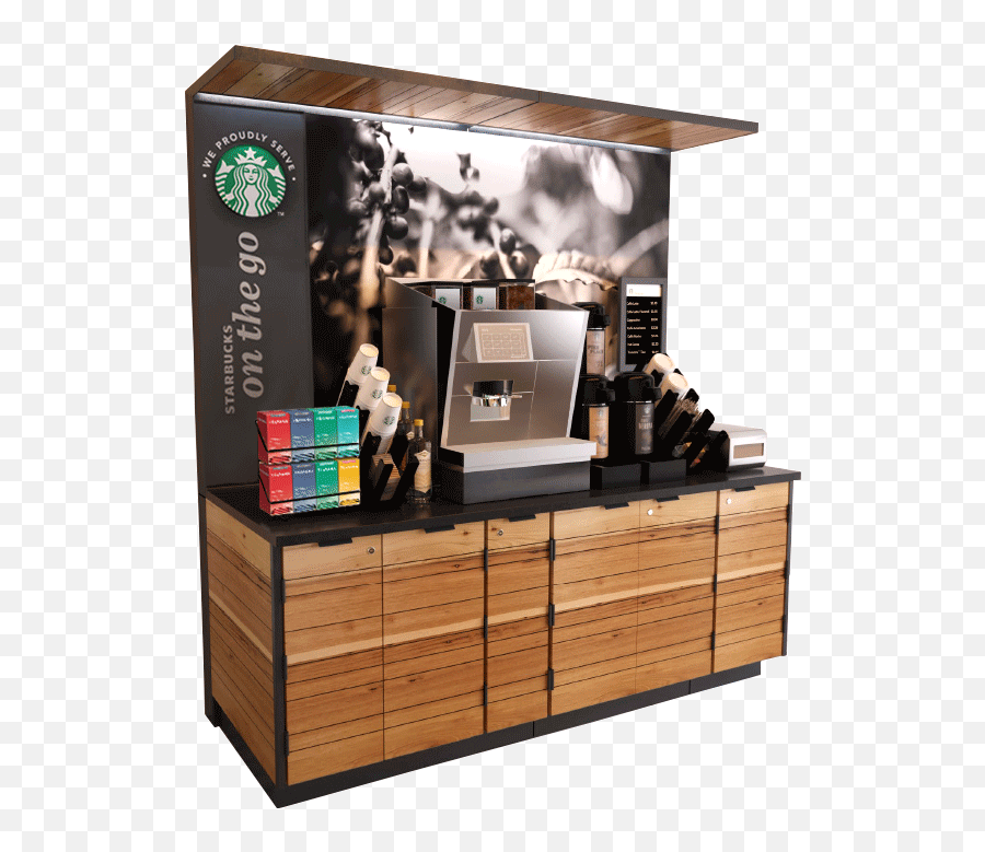 Starbucks Self Service Kiosk Hd Png - Starbucks Coffee Shop Png Emoji,Starbucks Coffee Logo