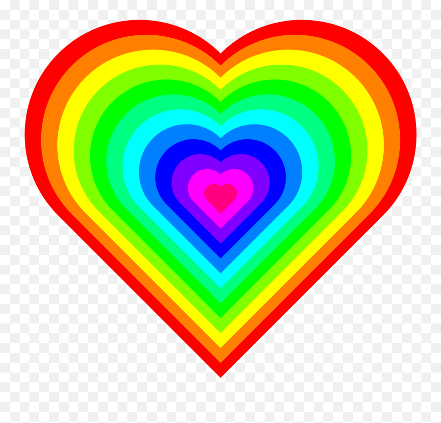 Heart Clipart Free Clip Art Of Hearts - Clipart Rainbow Heart Emoji,Hearts Clipart