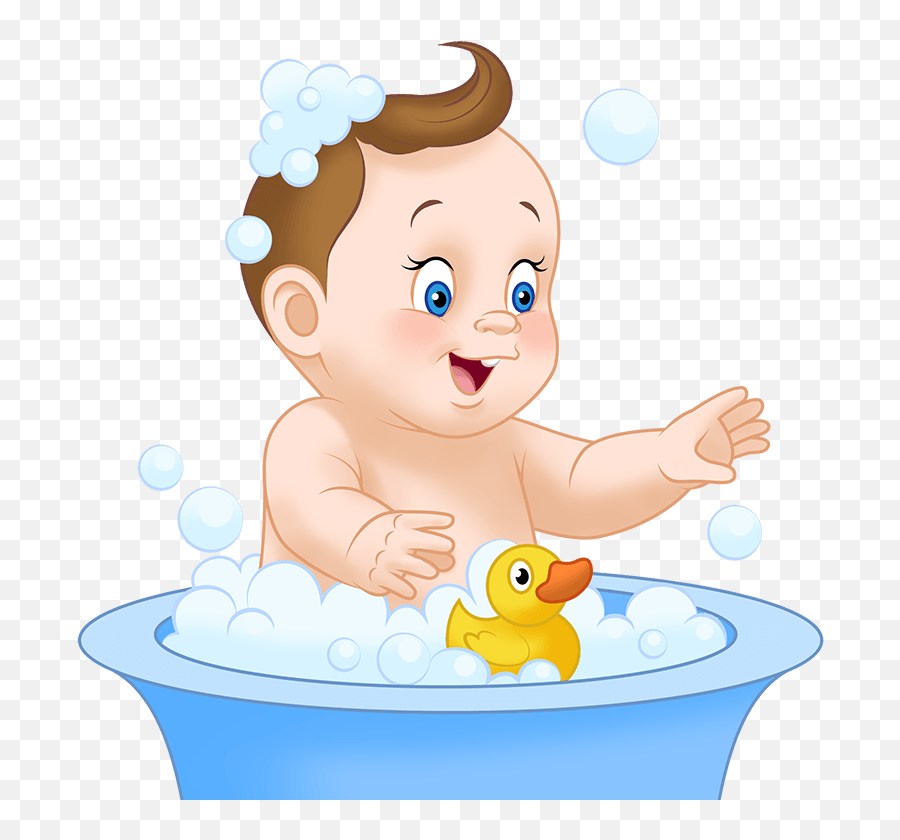 Baby Bath - Clip Art Image Of Bathing Emoji,Showering Clipart