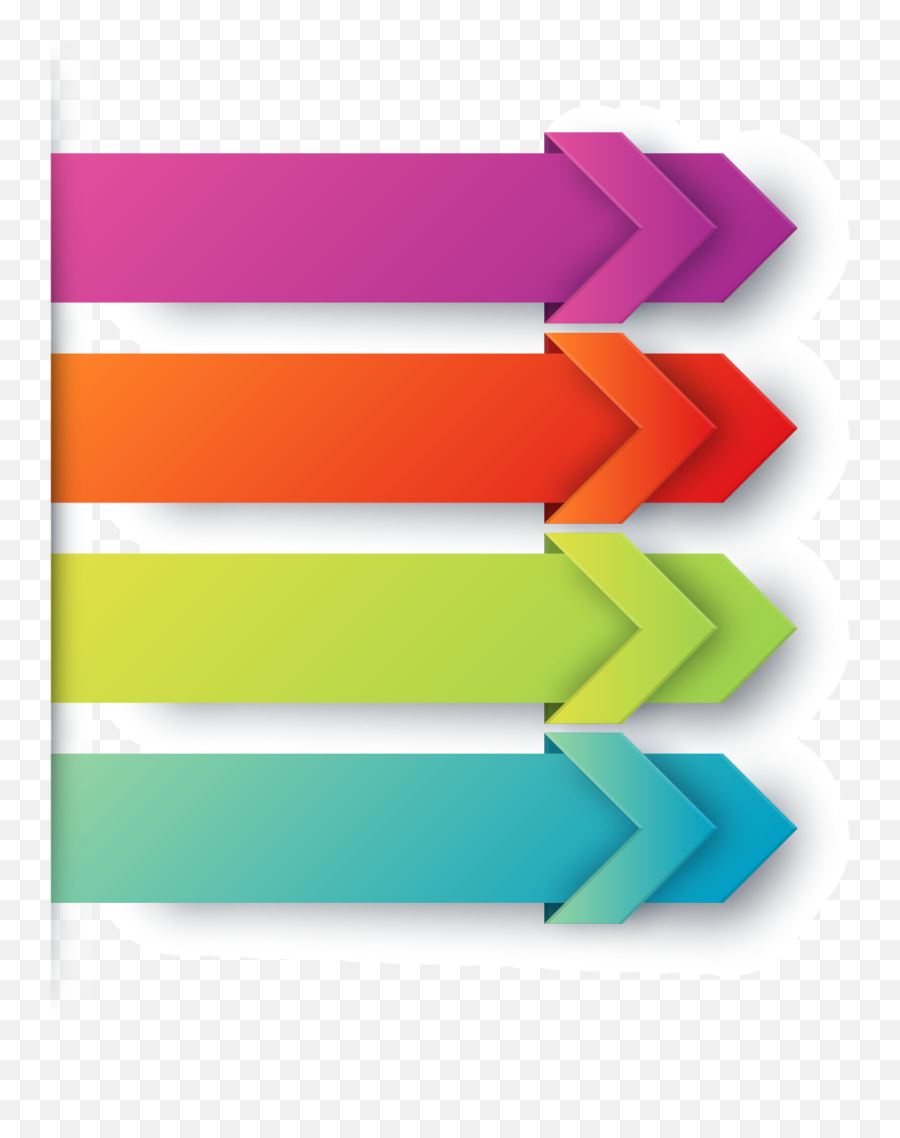 Download Colored Arrows Hand Euclidean Vector Arrow Clipart - Arrow Infographic Png Transparent Emoji,Arrow Image Png