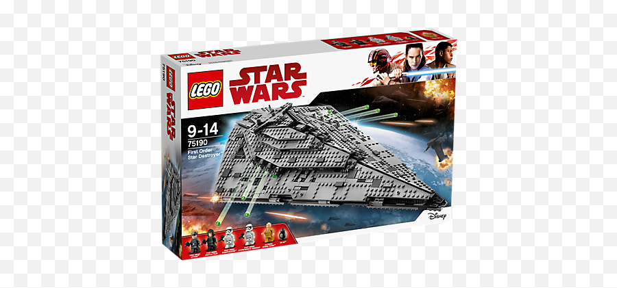 First Order Star Destroyer Png Image - Lego Stars Wars 75190 Emoji,Star Destroyer Png