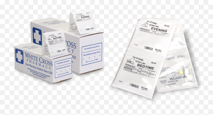 Medpack White Cross Pharmacy Medication Prescription Organized - Language Emoji,White Cross Png