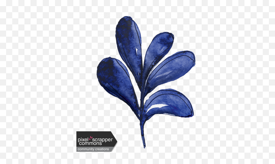 My Life Palette - Watercolor Leaves Blue Graphic By Holly Sketch Emoji,Watercolor Leaves Png