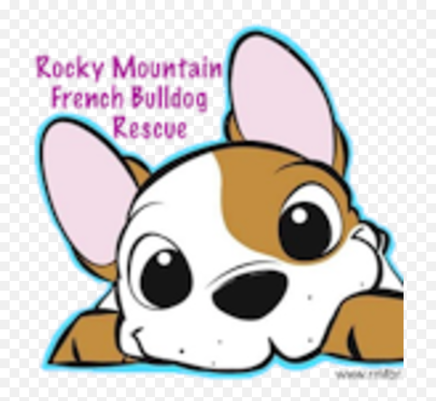 Rocky Mountain French Bulldog Rescue Emoji,French Bulldog Logo