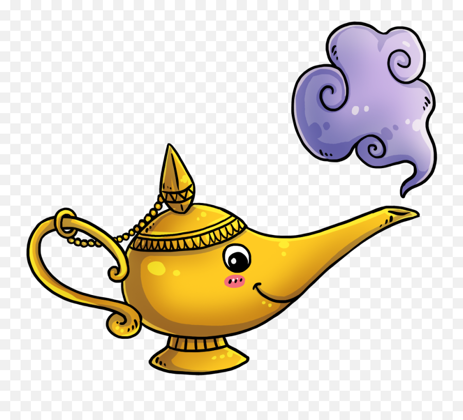 Magic Lamp Clipart Emoji,Genie Lamp Clipart