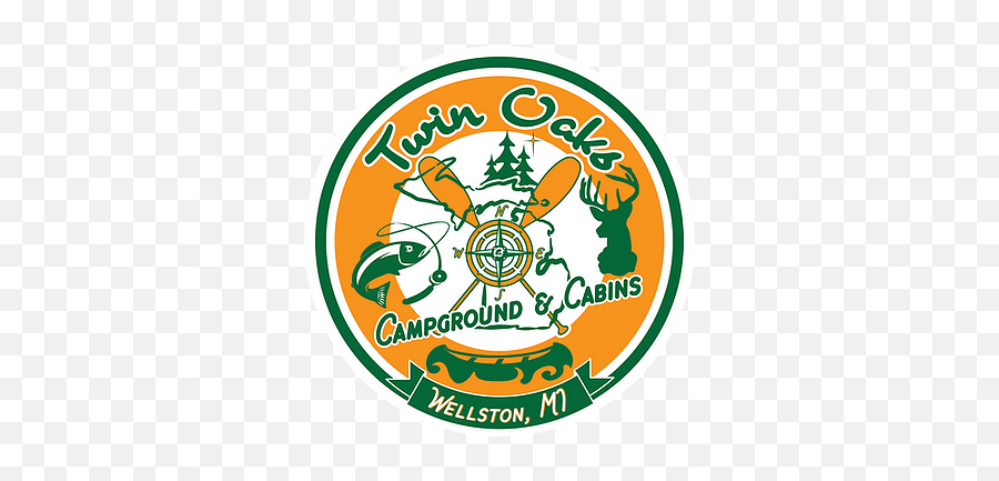 Pine River Camping Twin Oaks Campground U0026 Cabins United Emoji,Michigan's Adventure Logo