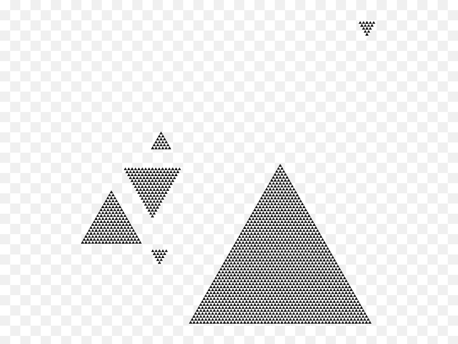 Triangle Clip Art At Clkercom - Vector Clip Art Online White Triangle Vector Png On A Black Background Emoji,Triangle Clipart